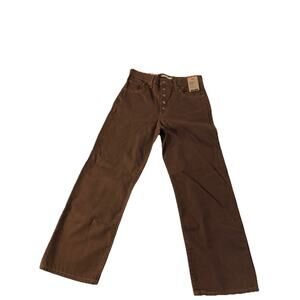 Levi’s Women’s Ribcage Straight Ankle Brown Jeans 30X27 NWT